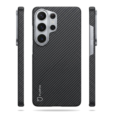 Plorya Stealth Black Aramid Fiber Case for Samsung