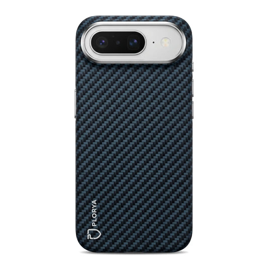 Plorya Black & Blue Twill Aramid Fiber Case