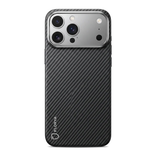 Plorya Black Fine Twill Aramid Fiber Case